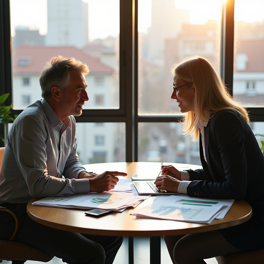 Team di consulenti Lumiscounts in riunione di analisi operativa