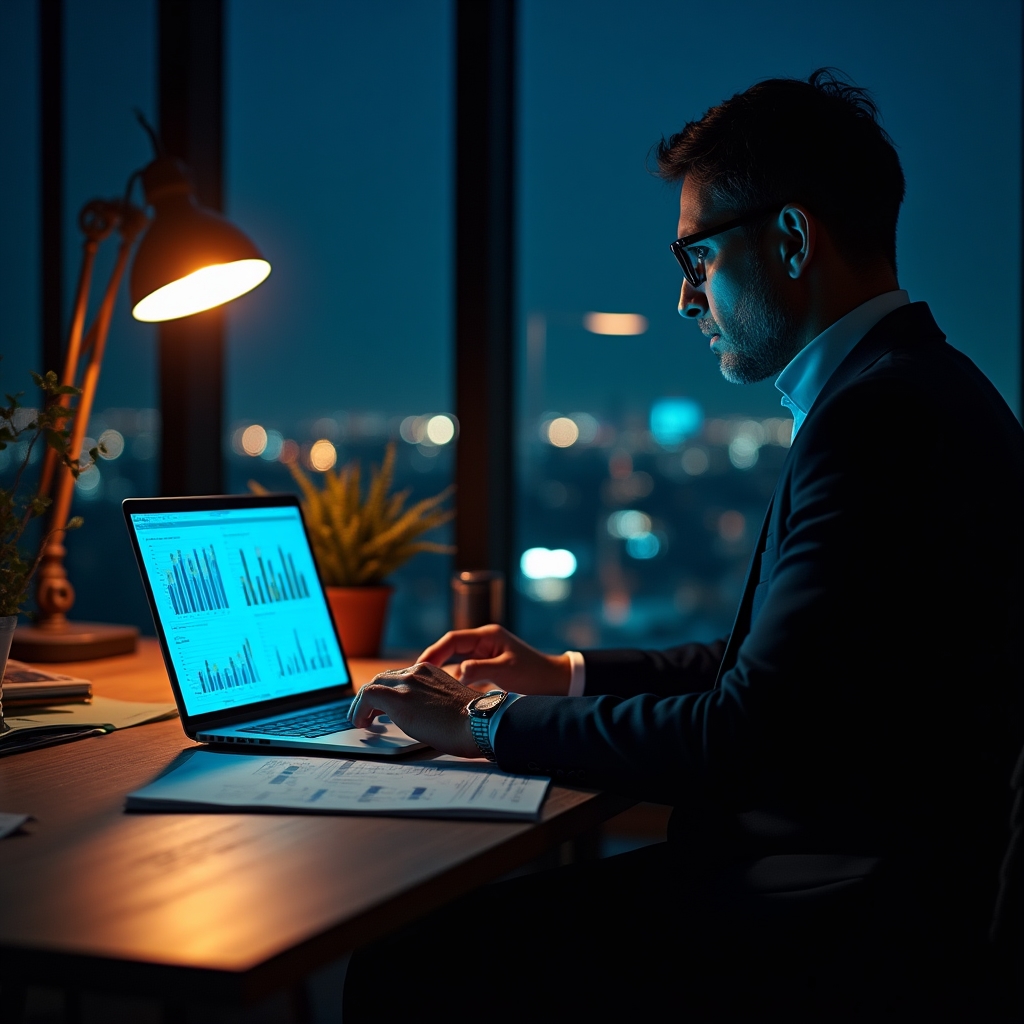 Analisi costi operativi trasporto in ufficio notturno con schermi dati