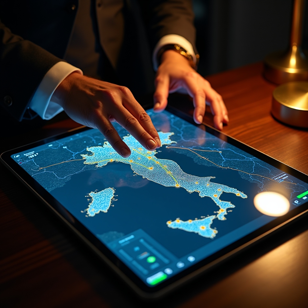 Mappa digitale con ottimizzazione percorsi per autotrasporto